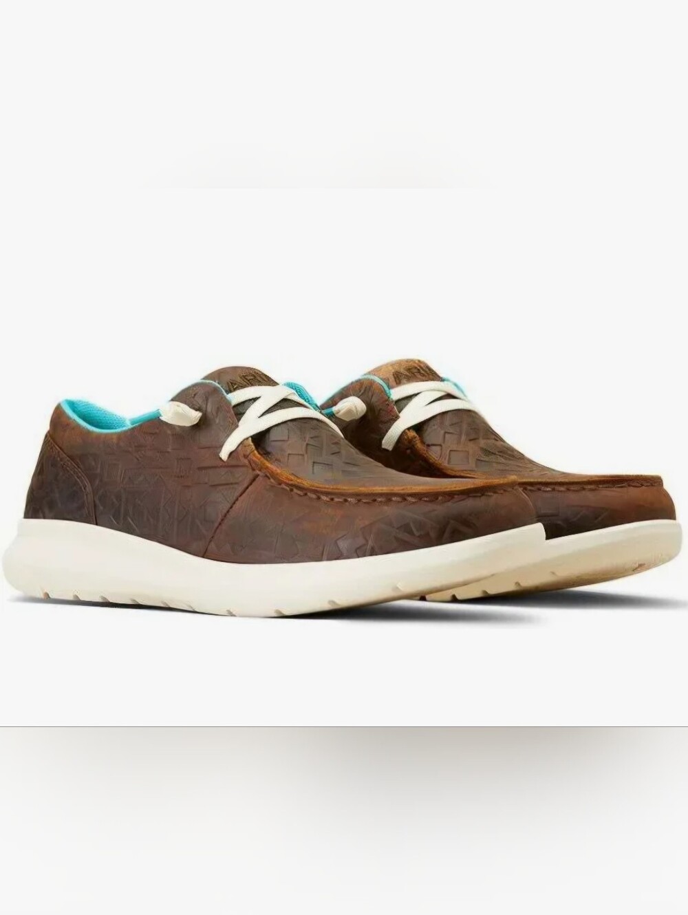 Ariat Women's Hilo Brown Blanket Embossed Slip On Shoes. NIB.